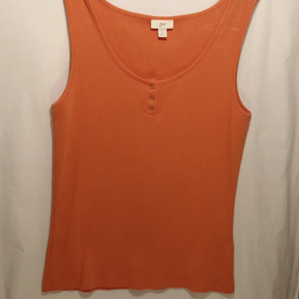 J JILL STRETCH TANK TOP ORANGE SIZE SMALL - Picture 6 of 6